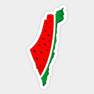 Palestine Map Watermelon Symbol of freedom Sticker